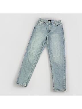 ASOS Design Button Fly Light Wash 90s Jeans Lightly Distressed 28/32